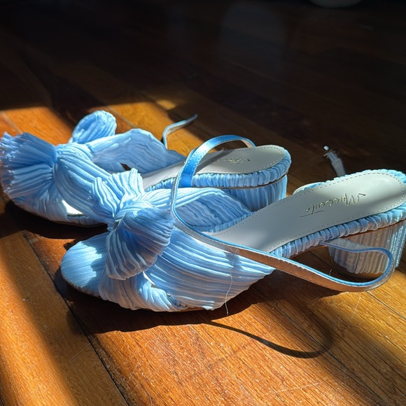 “ Something blue “ bride wedding shoe - Picture 3 of 5